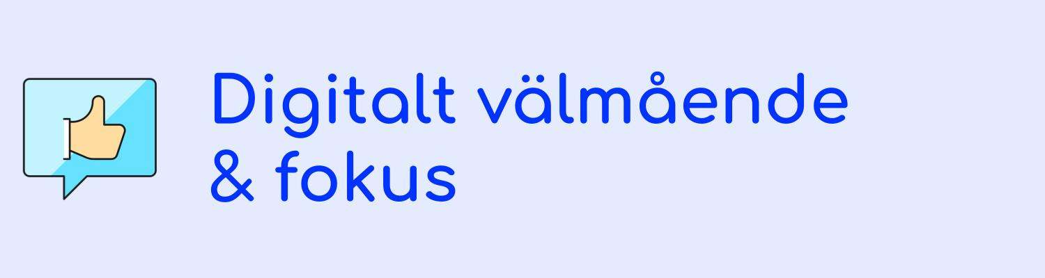 Digital välmående